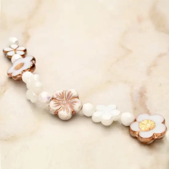 Winter Garden Czech Glass Flower Bead Mix by Bead Landing&trade; {6}