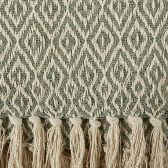 DII&reg; Double Diamond Throw Artichoke Green {5}