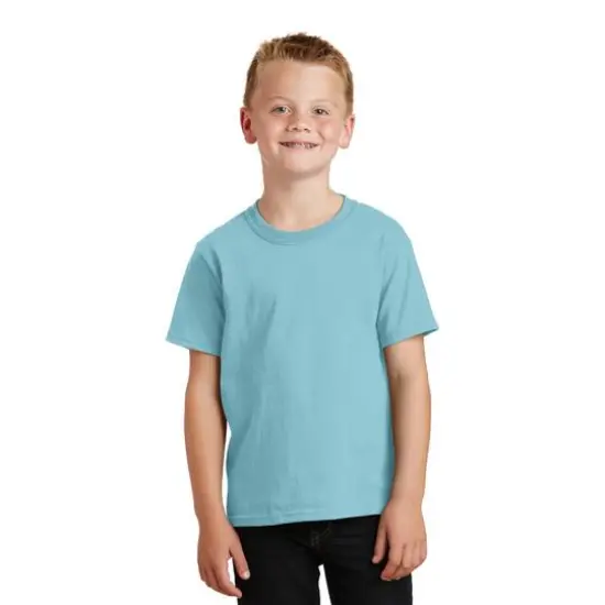 Port & Company&reg; Beach Wash Garment-Dyed Youth T-Shirt Mist {4}