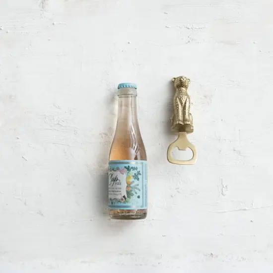 Hello Honey&reg; Gold Antique-Style Cheetah Bottle Opener {3}