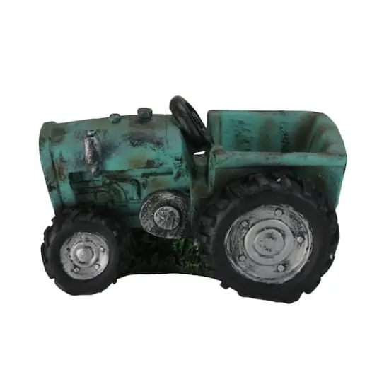 12.25" Distressed Tractor Patio Planter {1}