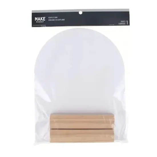 10.5" Acrylic Sign with Wood Stand by Make Market&reg; {4}