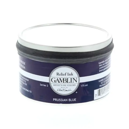Gamblin Relief Ink, 175mL Prussian Blue {1}