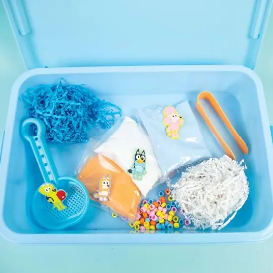 Bluey Seek & Find Sensory Bin {3}
