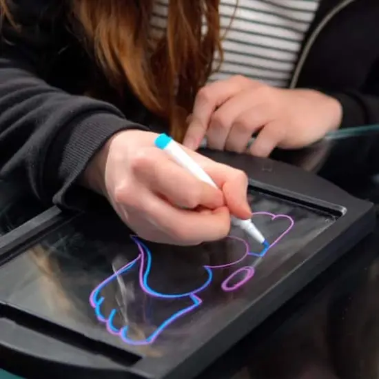 Marvin's Magic Black Glow Art Neon Effect Drawing Board {3}