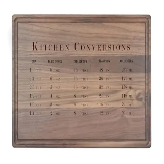 Kitchen Conversions 17" x 11" Walnut Cutting Board {1}