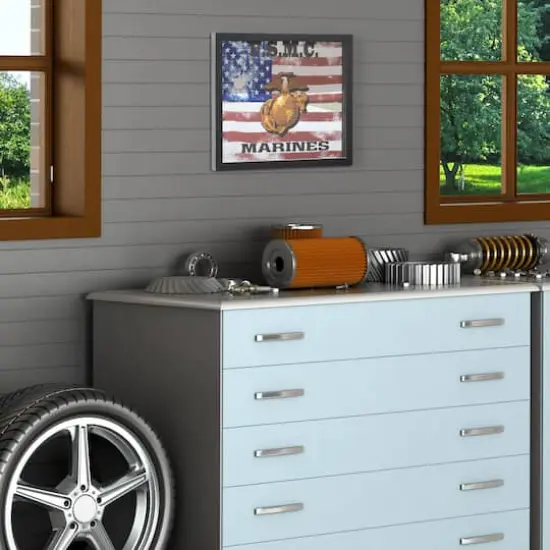 U.S. Marine Corps Printed Accent Mirror {3}