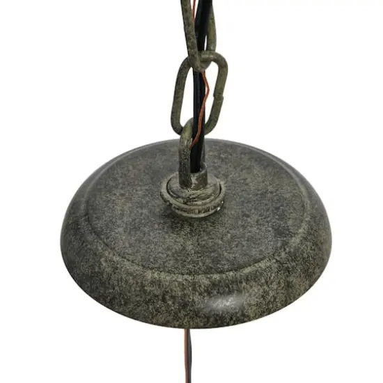 Hello Honey® 36" Multicolor Metal and Draped Wood Bead Chandelier {11}