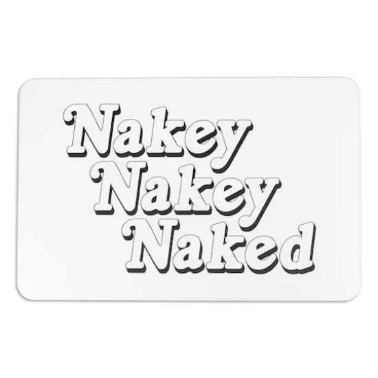 FloorPops Nakey Nakey Stone Non-Slip Bath Mat {1}