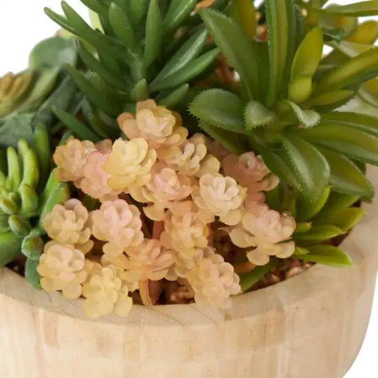 7" Succulent Artificial Plant with Natural Pot {5}