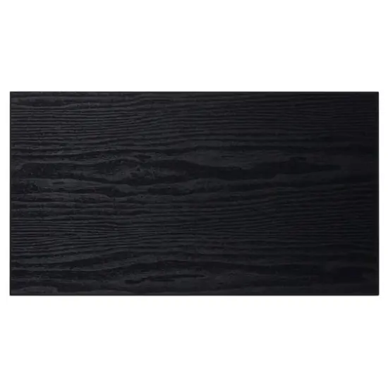 26" Black Metal Contemporary Accent Table {5}