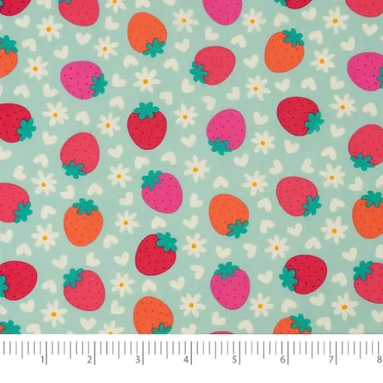 SINGER Modern Strawberry Cotton Fabric {4}