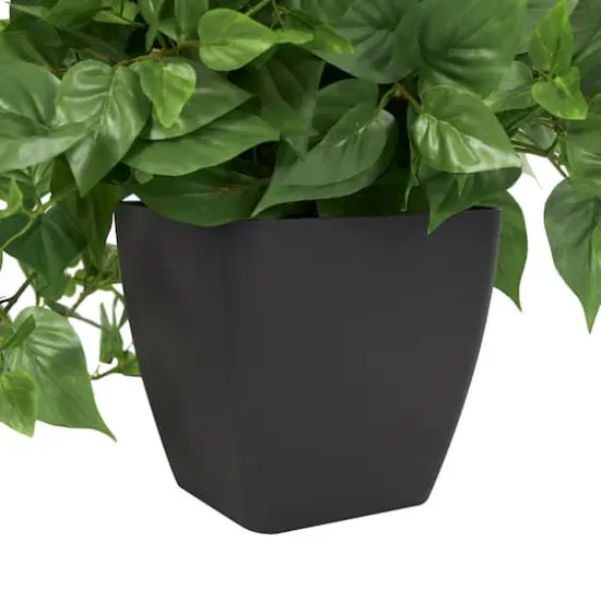 16" Green Pothos Artificial Plant with Black Plastic Pot {6}