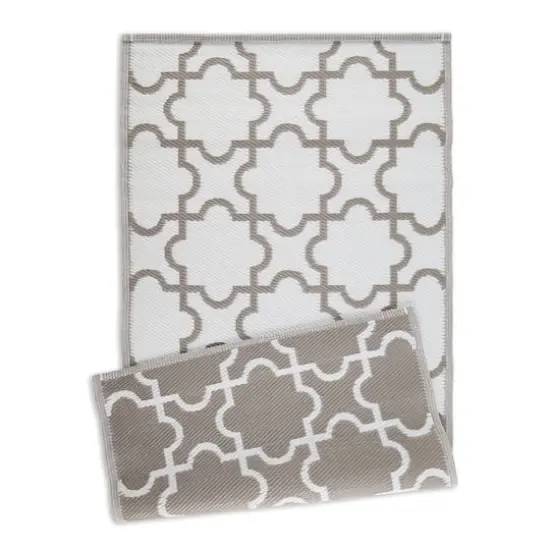 DII&reg; Lattice Outdoor Floor Runner, 3ft. x 6ft. Stone {5}