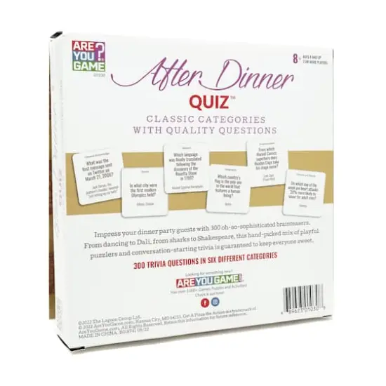 After Dinner Quiz Card Game {3}