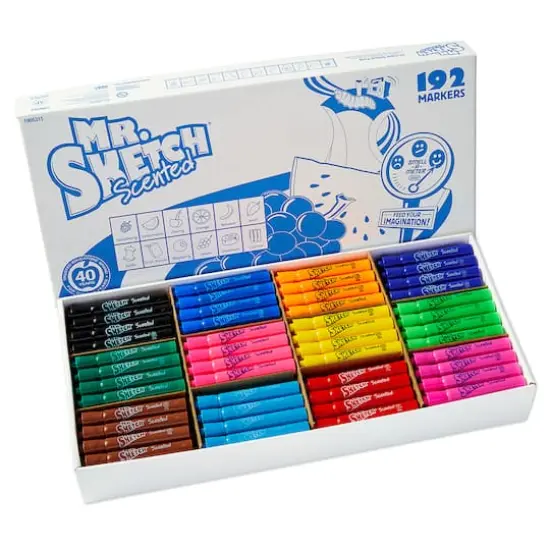 Mr. Sketch&reg; 12 Color Scented Chisel Tip Markers, 192ct. {1}