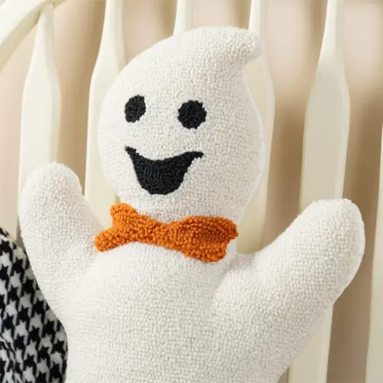 Glitzhome&reg; 18"H Halloween Hooked Ghost Shaped Pillow {4}