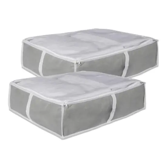 DII&reg; Gray Blanket Soft Storage Cube, 2ct. {1}
