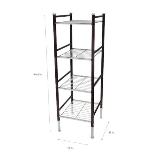 Organize It All Duplex 4 Tier Freestanding Wire Rack {5}