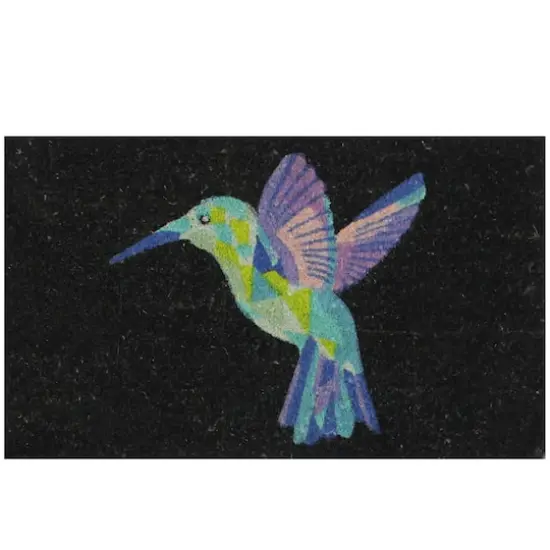 Hummingbird Welcome Coir Doormat {1}