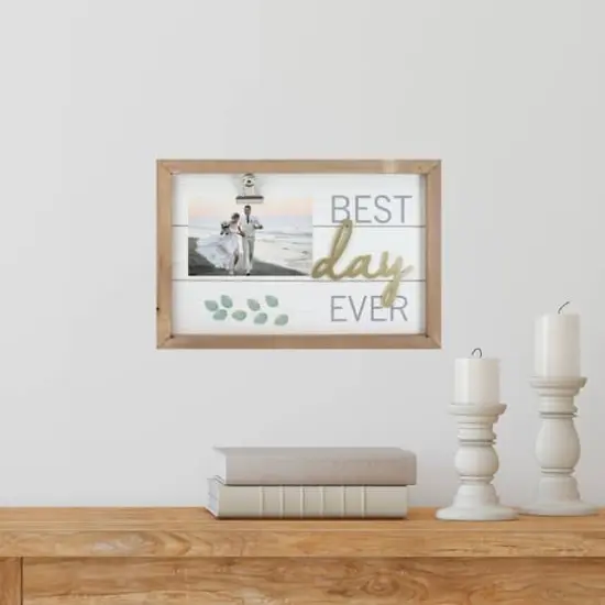 Framed Best Day Ever with Photo Clip D&eacute;cor {3}