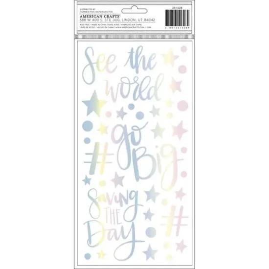 Thickers&trade; Shimelle Sparkle City Sparkle Phrases & Icons Stickers {3}