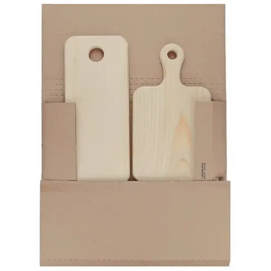 Good Wood by Leisure Arts&reg; 2-Piece Rectangle Wood Cutting Board Set {3}