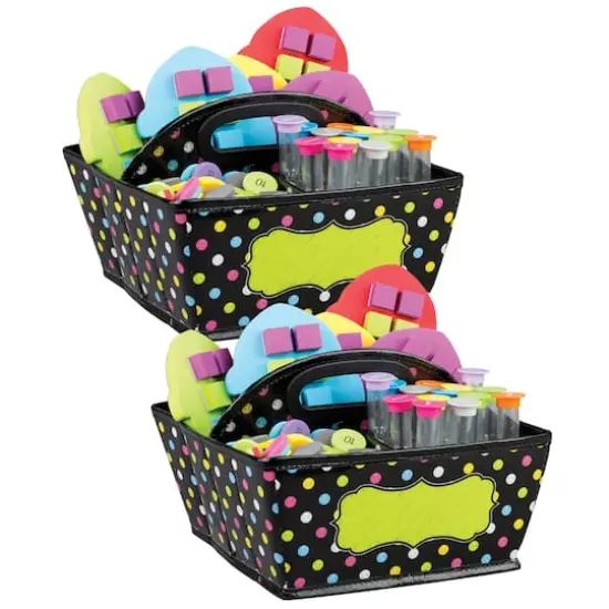 Teacher Created Resources&reg; Chalkboard Brights Storage Caddy, 2ct. {1}