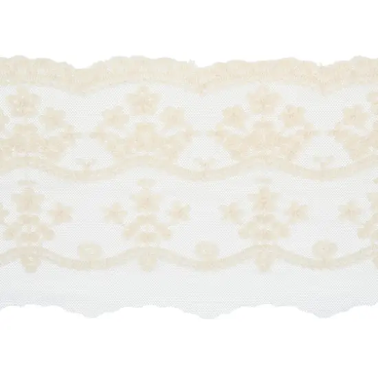 4.5" Ivory Embroidered Lace Trim by Celebrate It&reg; {3}