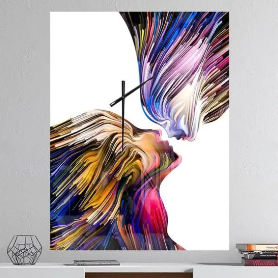Designart Metaphorical Mind Painting Rectangular Wall Clock {3}