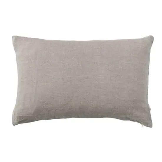 Hello Honey&reg; Stonewashed Linen Lumbar Pillow Natural {1}