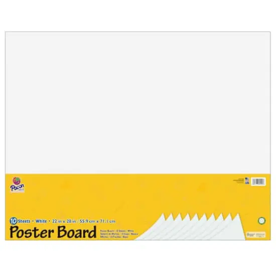 UCreate&reg; White 22" x 28" Poster Board, 3 Packs of 10 {3}