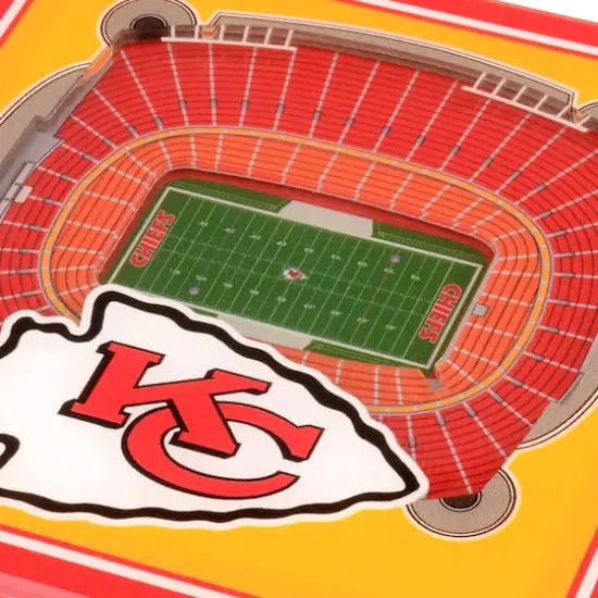 3D StadiumView Coasters Kansas City Chiefs {5}