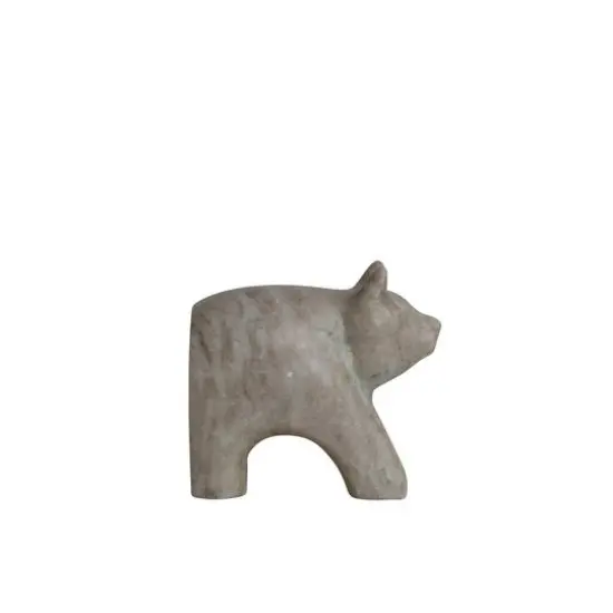 Hello Honey&reg; 4.5" Beige Marble Bear Bookend {1}