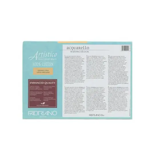 Fabriano&reg; Artistico Traditional White Cold Press Watercolor Block, 5'' x 7'' {4}