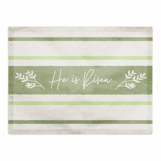 He Is Risen Placemant 18" x 14" Cotton Twill Placemat {1}