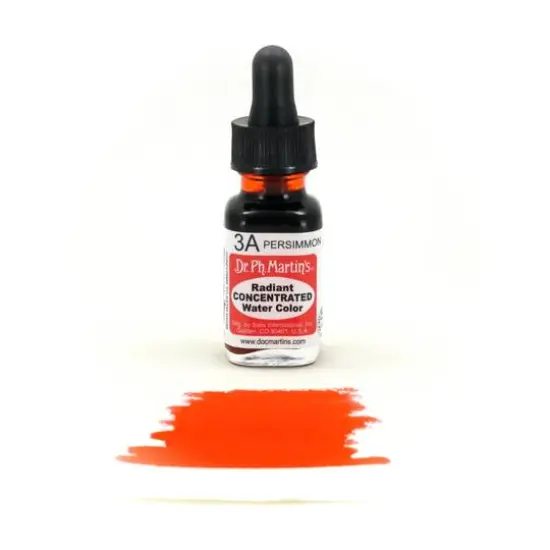 Dr. Ph. Martin's&reg; Radiant Concentrated Watercolor, 0.5oz. 3A Persimmon {4}