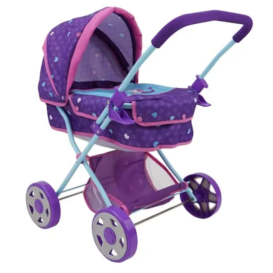 509 Crew Mermaid Doll Pram with Retractable Large Canopy {1}
