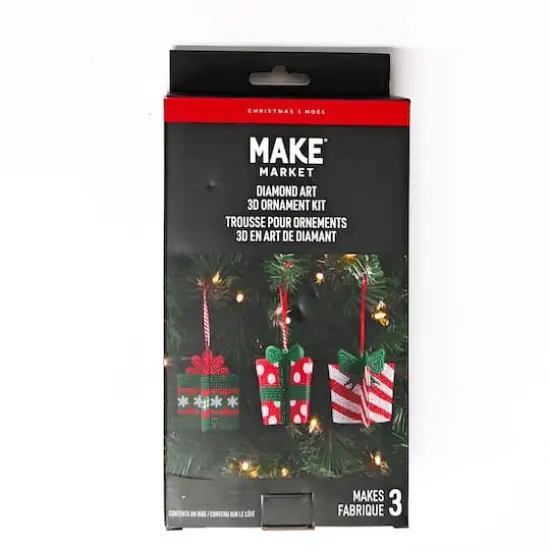 3D Present Ornament Diamond Art Kit by Make Market® {4}