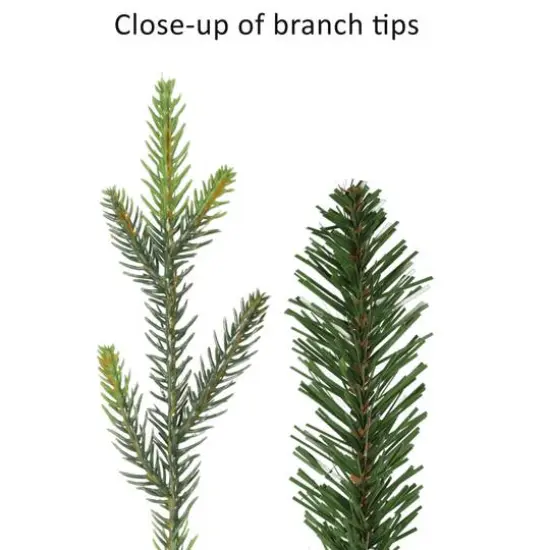 7.5ft. Pre-Lit Chatham Spruce Slim Artificial Christmas Tree, Clear Lights {7}