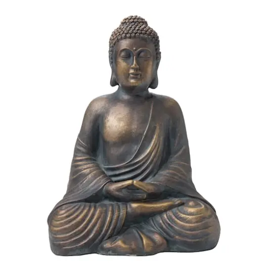 Glitzhome&reg; 19" Meditating Buddha Statue {1}