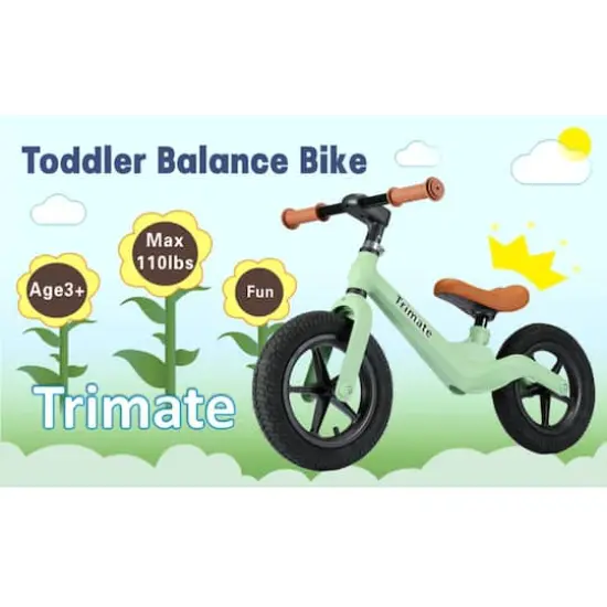 Trimate Green 2 Wheel Balance Bike {5}