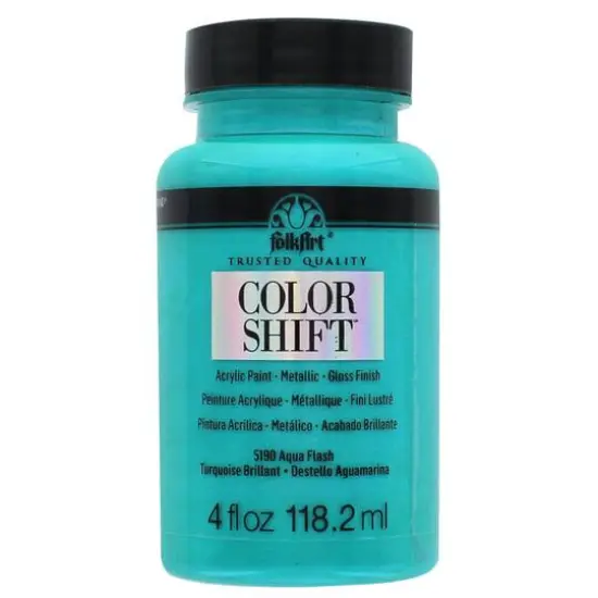 FolkArt&reg; Color Shift&trade; Acrylic Paint, 4oz. Aqua Flash {1}