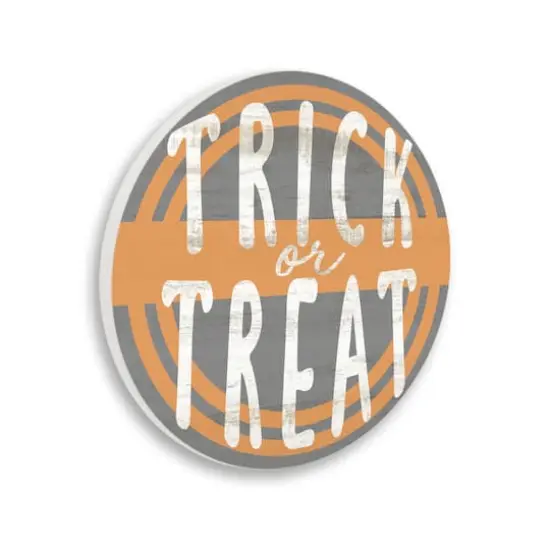 Stupell Industries Vintage Trick Or Treat Sign Wall Plaque Art {1}