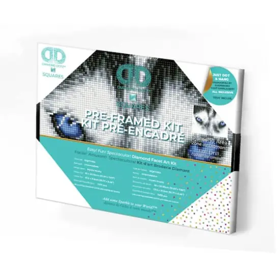 Diamond Dotz&reg; Intermediate Mystic Husky Pre-Framed Diamond Painting Kit {4}