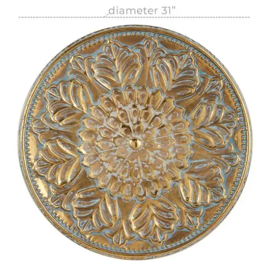 30" Gold Eclectic Ornamental Metal Wall D&eacute;cor {5}