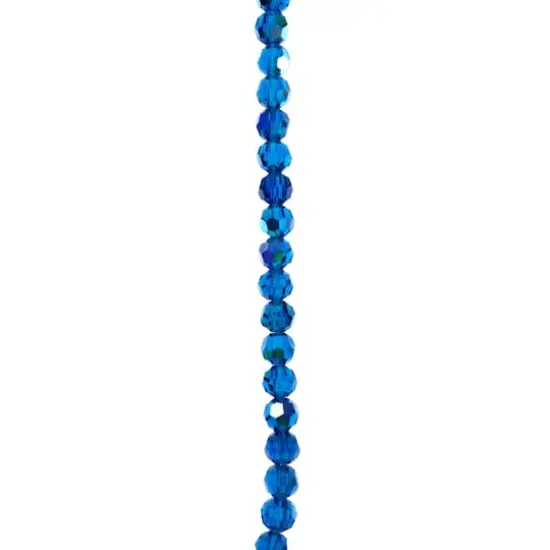 Preciosa Glass Crystal Round Beads, 4mm by Bead Landing&trade; Capri Blue AB {1}