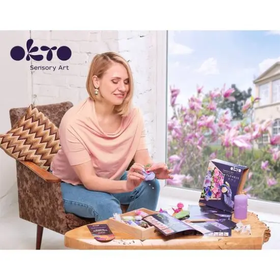 OKTO DIY Wood & Craft Inspiration Flowers Clay Kit {8}