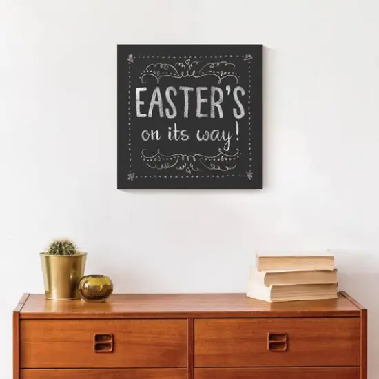 Easter Chalk Canvas Wall Art {4}
