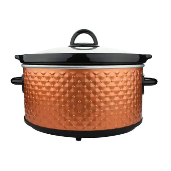 Brentwood Brown 3.5qt. Diamond-Pattern Slow Cooker {4}